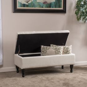 HYATT STORAGE OTTOMAN (Option: Linen)